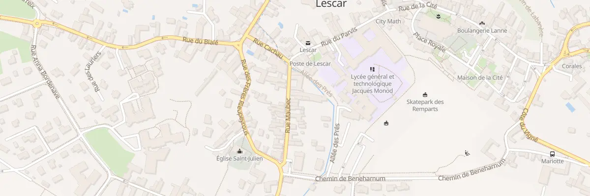 Plan du 8 Rue Maubec à Lescar