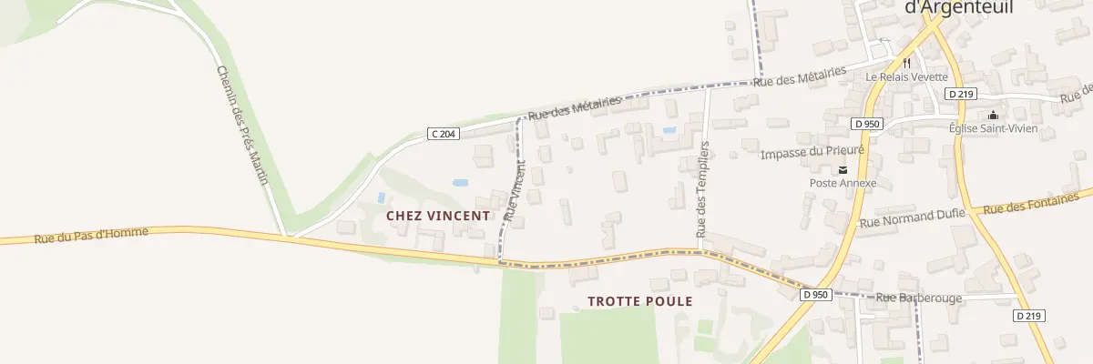 Plan du 5 Rue Vincent aux Églises-d’Argenteuil