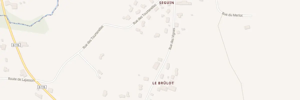 Plan du 399 Rue des Vignes à Cézac