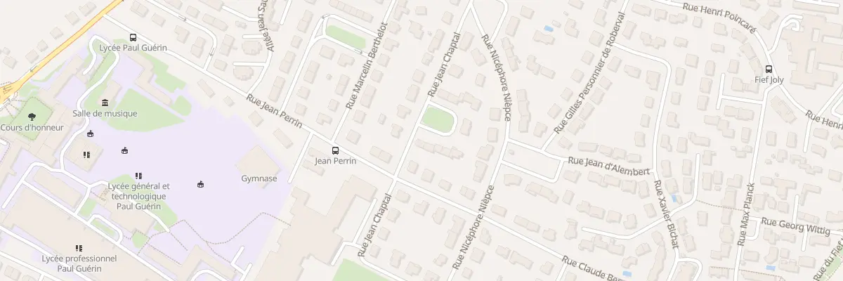 Plan du 25 Rue Jean Chaptal à Niort