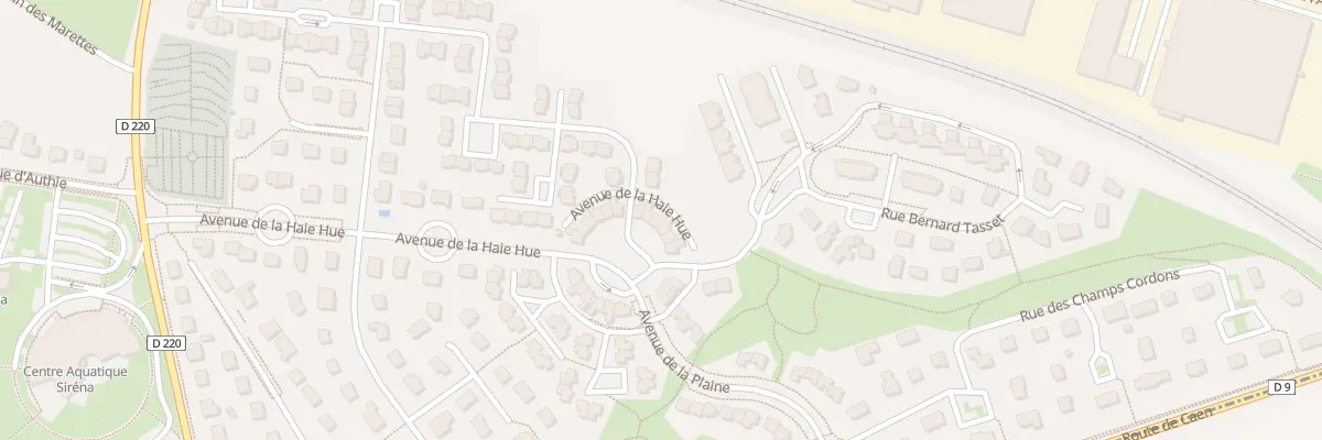 Plan du 34 Av de la Haie Hue à Carpiquet