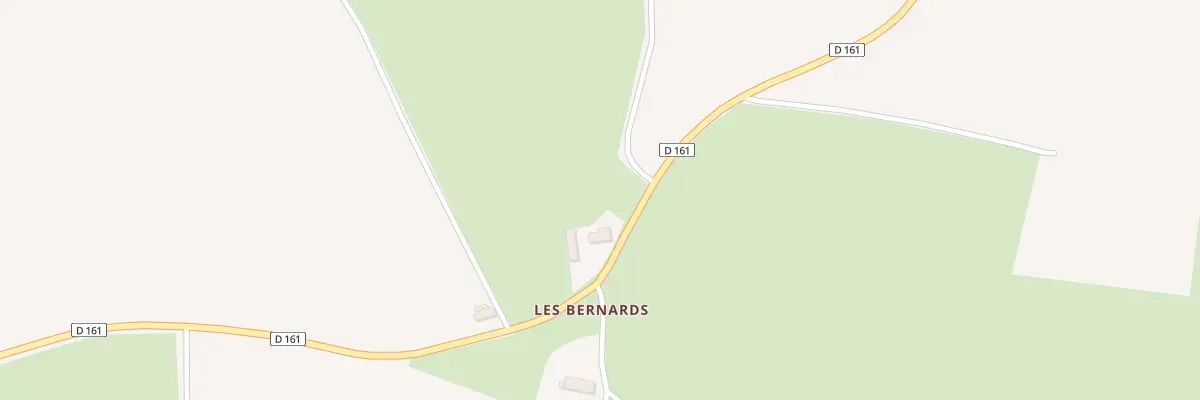 Plan du 1 Le Bernard à Genneton