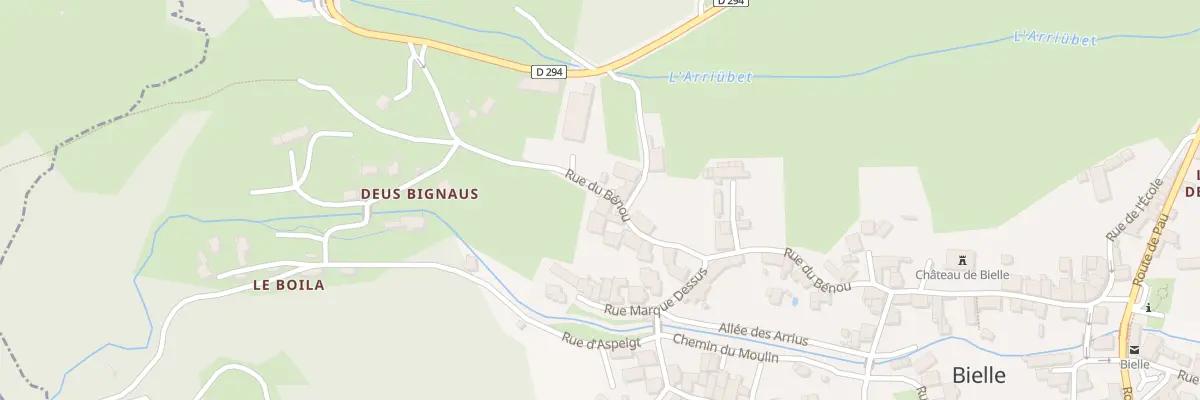 Plan du 43 Rue du Bénou à Bielle
