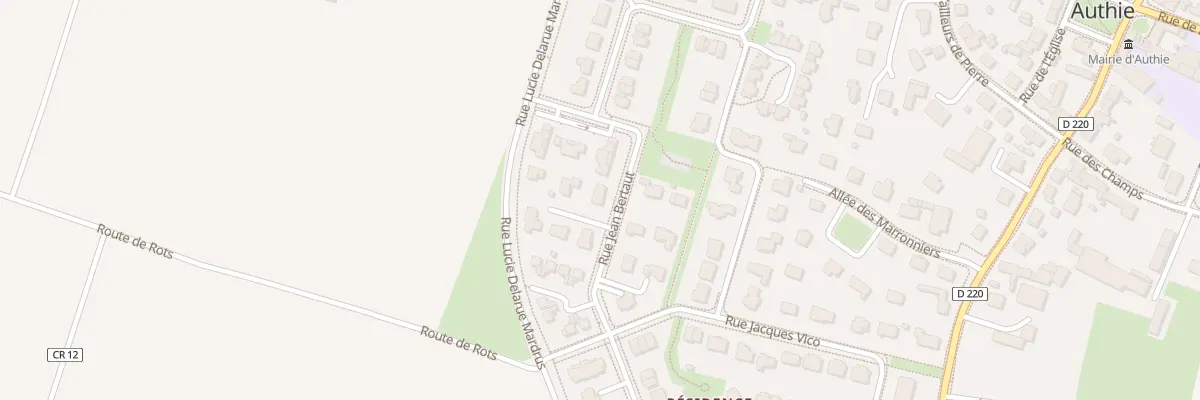 Plan du 8 Rue Jean Bertaut à Authie