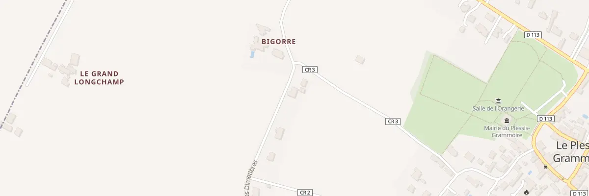 Plan du 18T Che des Dimetières au Plessis-Grammoire