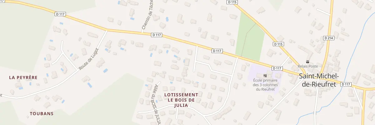 Plan du 2 Lot du Bourg à Saint-Michel-de-Rieufret