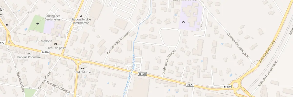 Plan du 4 Pas de la Cabeyre à Saint-André-de-Cubzac