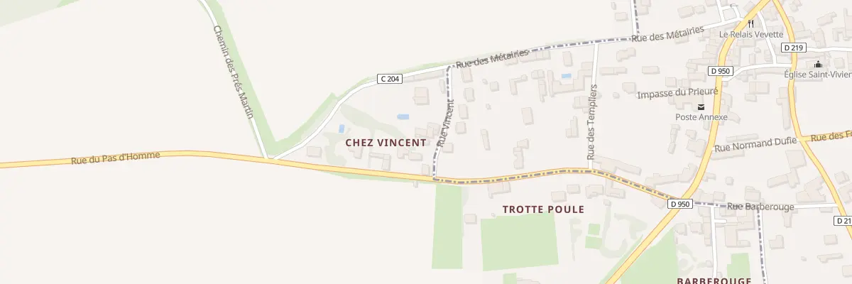 Plan du 6 Rue Vincent à Vervant