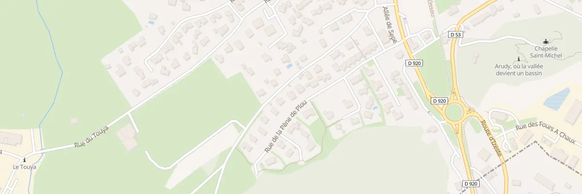 Plan du 14 Rue Pene de Plou à Arudy