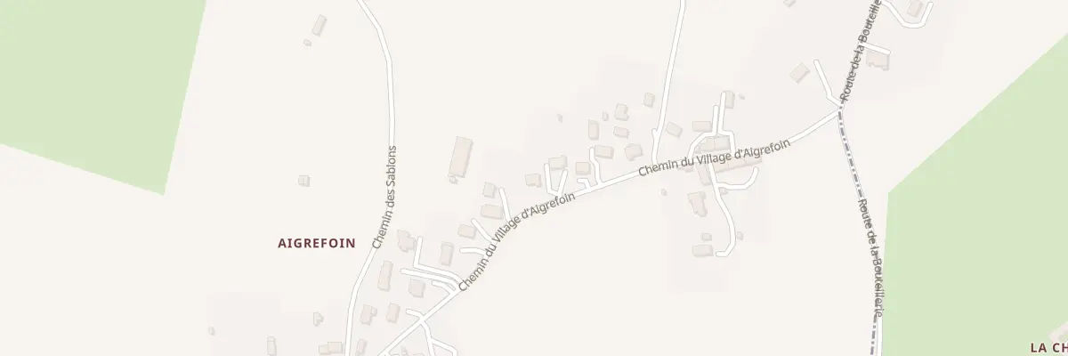 Plan du 18 Village d’Aigrefoin au Plessis-Grammoire