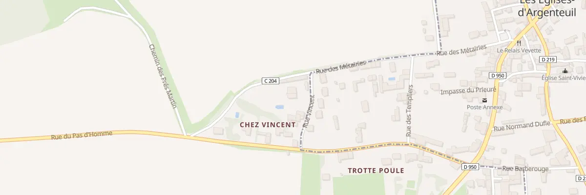 Plan du 4 Rue Vincent à Vervant