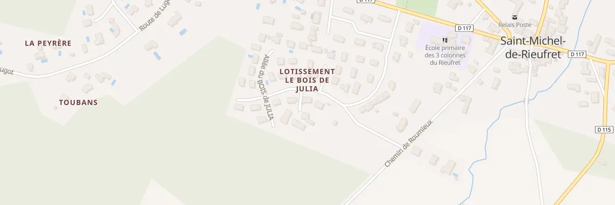 Plan du 33 Lot Le Bois de Julia à Saint-Michel-de-Rieufret