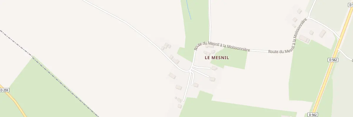 Plan du 580 Rte du Mesnil A la Moissoniere aux Moutiers-en-Cinglais