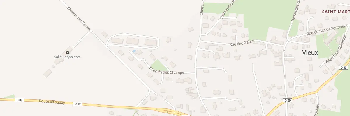 Plan du 12 Che des Champs à Vieux