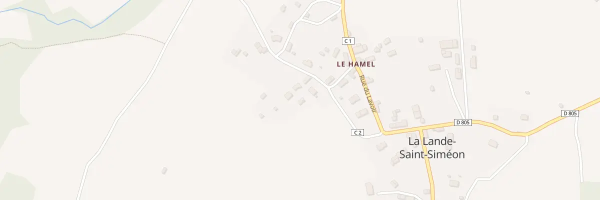 Plan du 12A Le Hamel à La Lande-Saint-Siméon