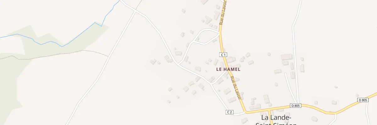 Plan du 8 Le Hamel à La Lande-Saint-Siméon