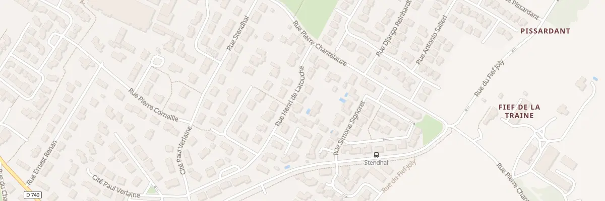 Plan du 7 Rue Henri de Latouche à Niort