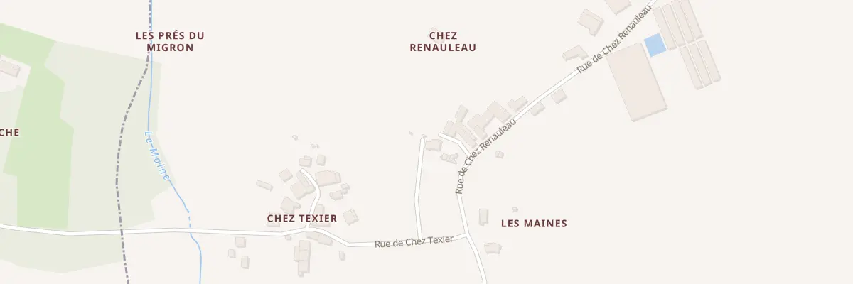 Plan du 4 Rue de Chez Texier à Tugéras-Saint-Maurice