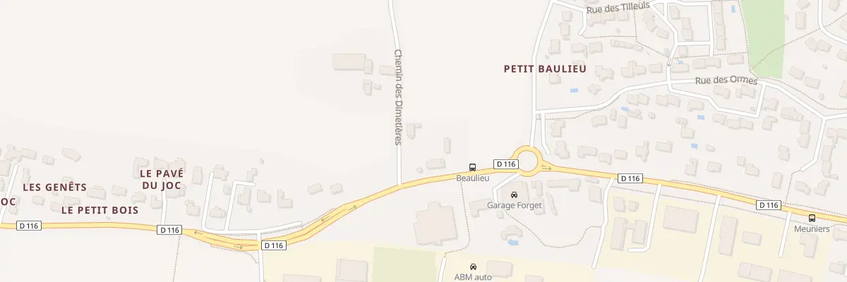 Plan du 2 Che des Dimetières au Plessis-Grammoire