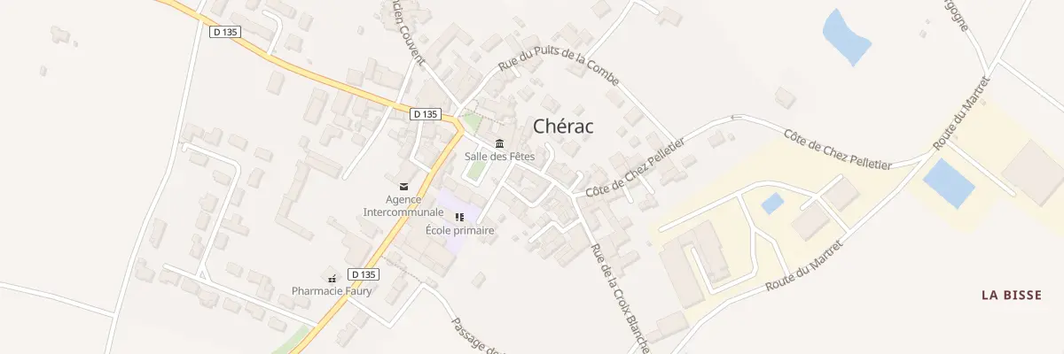 Plan du 6 Rue Anatole Maillet à Chérac