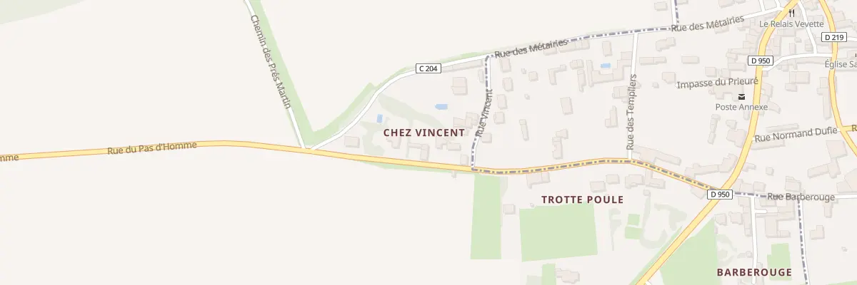 Plan du 5 Rue des Grands Champs à Vervant