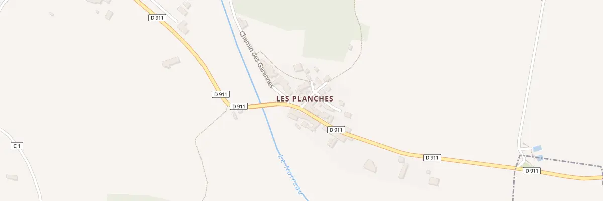 Plan du 30 Les Planches à Cahan