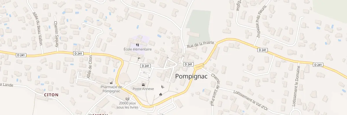 Plan du 5002 Le Bourg à Pompignac