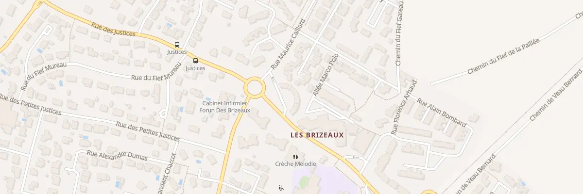 Plan du 45 Rue des Justices à Niort