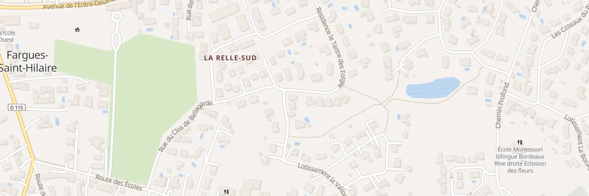Plan du 7 Rte des Ecoles à Fargues-Saint-Hilaire