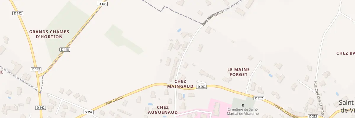 Plan du 3B Rue Maingaud à Saint-Martial-de-Vitaterne