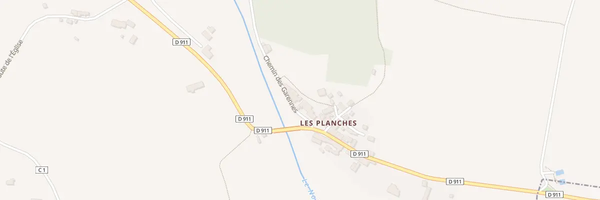Plan du 28 Les Planches à Cahan