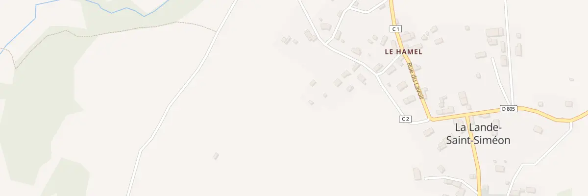 Plan du 12B Le Hamel à La Lande-Saint-Siméon