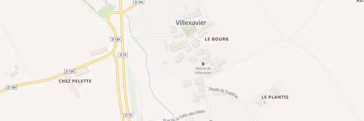 Plan du 5015 Le Bourg à Villexavier