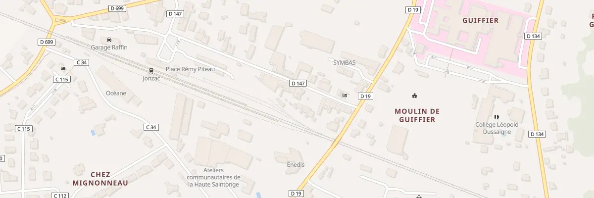 Plan du 12 Rue Alsace Lorraine à Jonzac