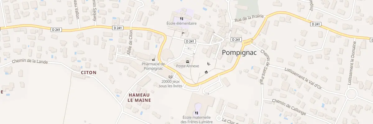 Plan du 5001 Le Maine à Pompignac
