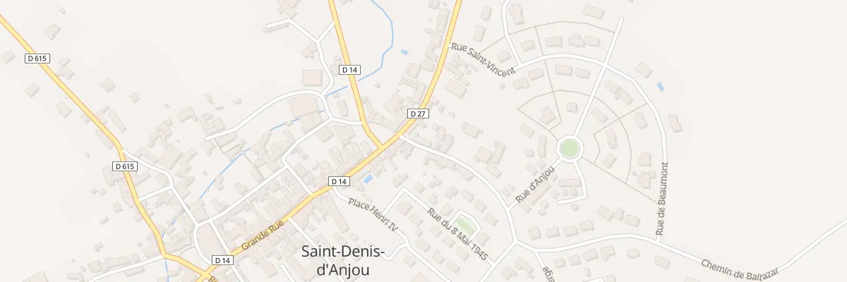 Plan du 1 Rue de l’Evêché à Saint-Denis-d’Anjou