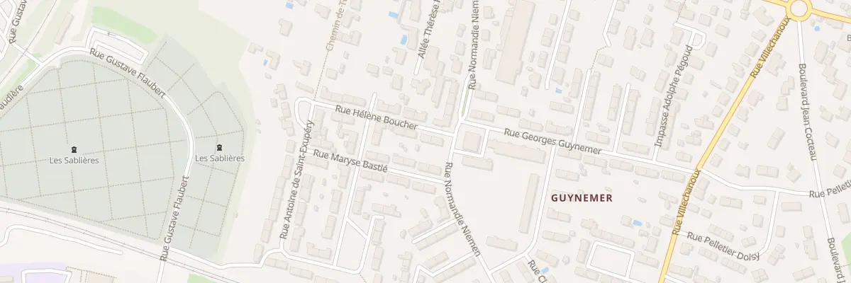 Plan du 10 Rue Hélène Boucher à Niort