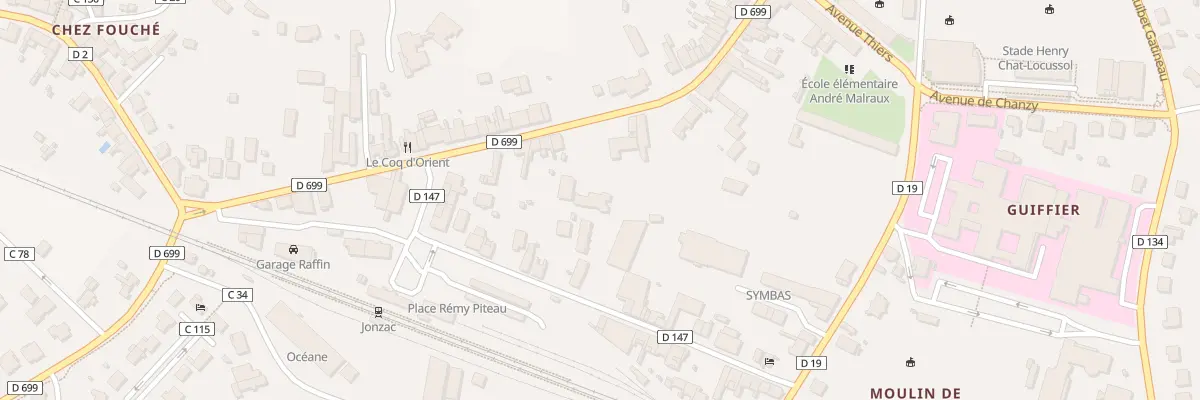 Plan du 37 Rue Alsace Lorraine à Jonzac
