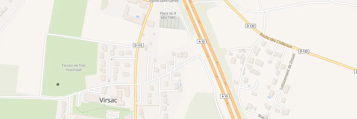 Plan du 15 Bourg de Virsac à Virsac