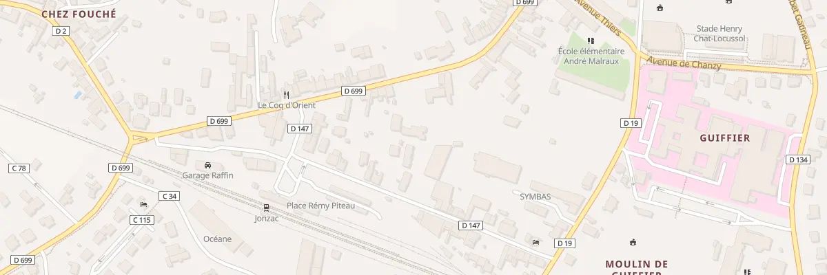 Plan du 9T Rue Alsace Lorraine à Jonzac