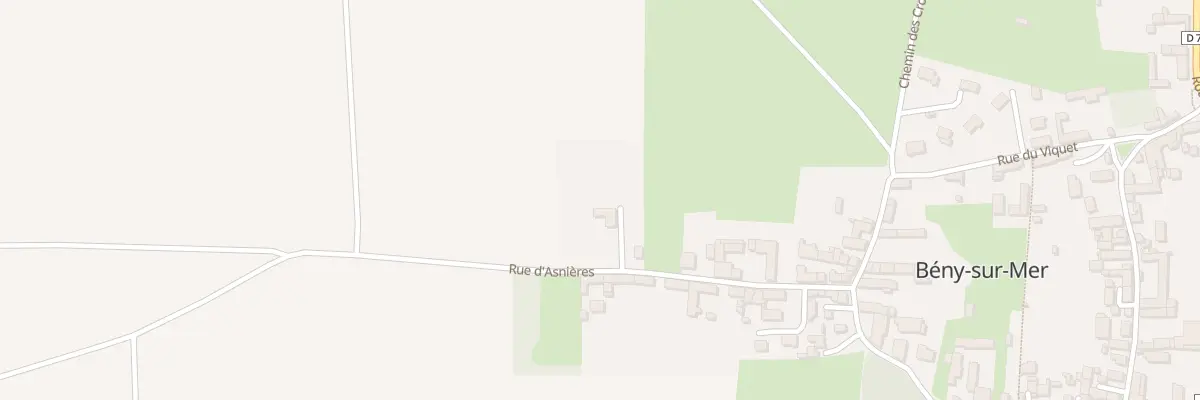 Plan du 18 Rue d’Asnières à Bény-sur-Mer