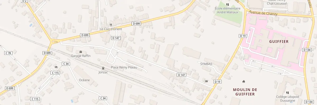 Plan du 33 Rue Alsace Lorraine à Jonzac