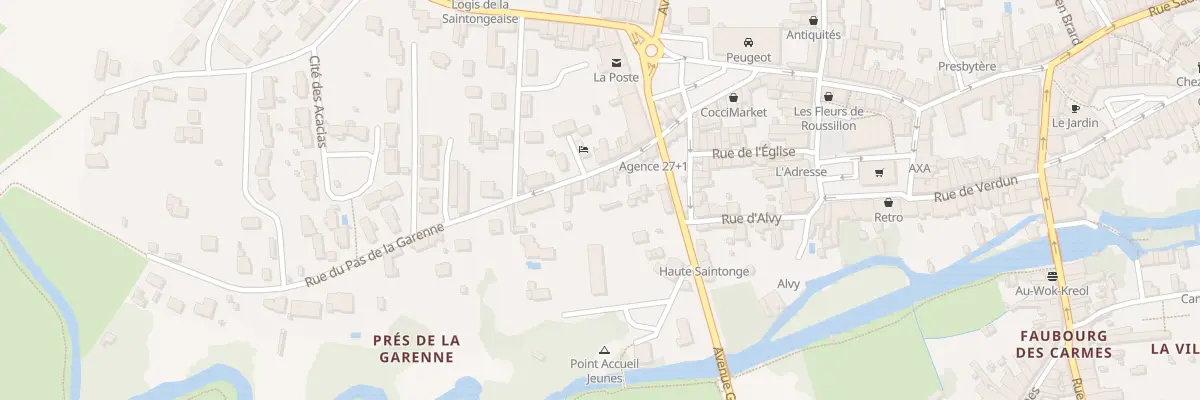 Plan du 15 Rue du Pas de la Garenne à Jonzac