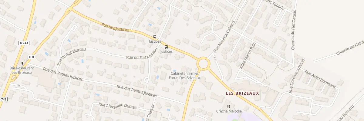 Plan du 28 Rue des Justices à Niort