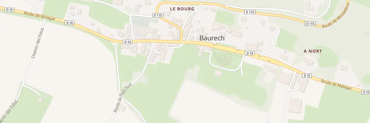 Plan du 1517 Rte de Malagar à Baurech