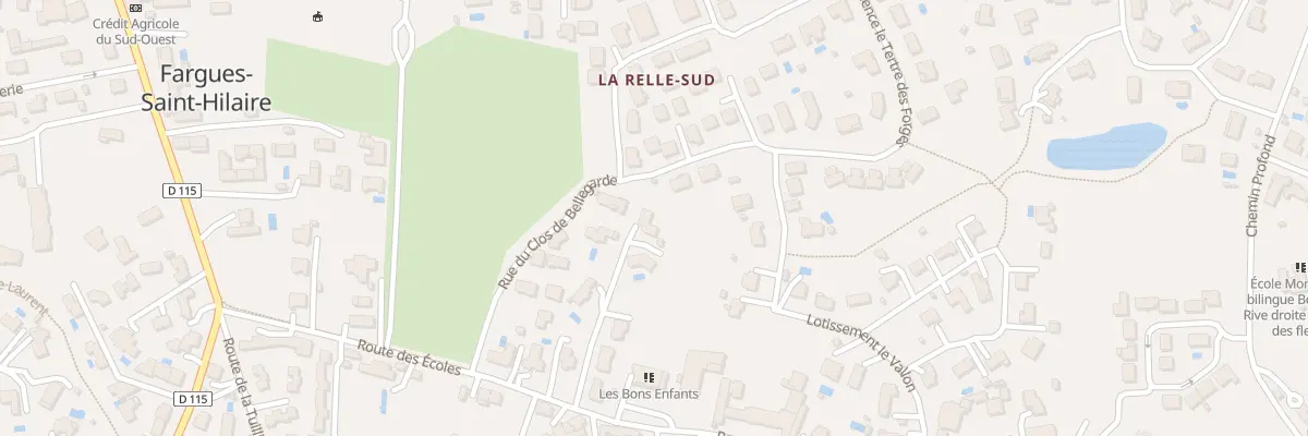 Plan du 19T Rte des Ecoles à Fargues-Saint-Hilaire