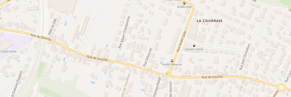 Plan du 5 Rue Delaunay à Niort