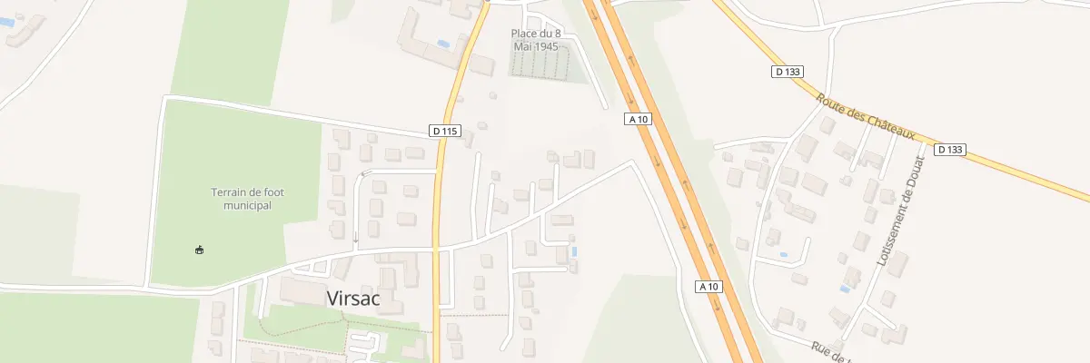 Plan du 14 Bourg de Virsac à Virsac