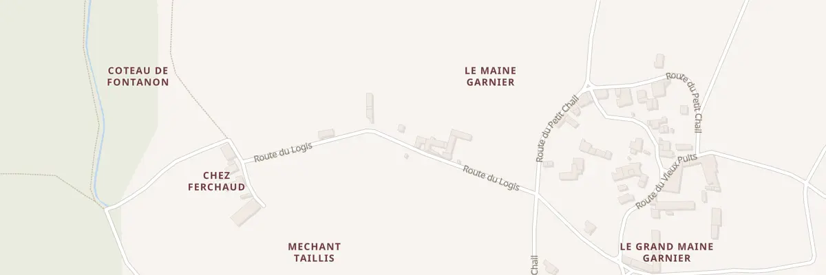 Plan du 16 Rte du Logis à Chérac