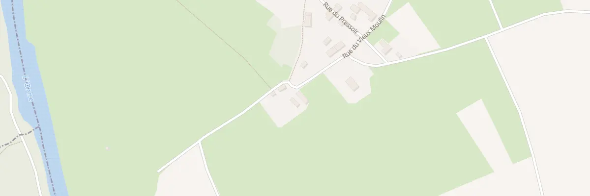 Plan du 1399 Rue du Vieux Moulin à Cossesseville